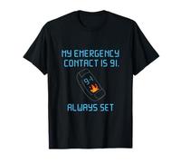 Mon Contact d'urgence est l'humour 911 First Responder T-Shirt