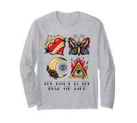 Mon Corps est ma Carte de Vie (Graphique de Tatouage) Manche Longue