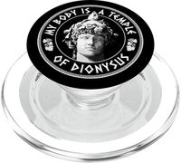Mon Corps est Un Temple de Dionysos - Dieu Grec PopSockets PopGrip pour MagSafe