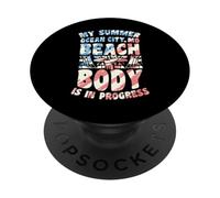 Mon Corps Estival sur la Plage d'Ocean City, dans Le Maryland, est en Cours PopSockets PopGrip Adhésif