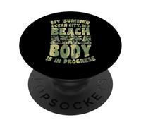 Mon Corps Estival sur la Plage d'Ocean City, dans Le Maryland, est en Cours PopSockets PopGrip Adhésif