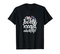 Mon Corps lit Un Dicton Abstrait de Recherche sur Les Placebos T-Shirt Graphique avec Valeur, Homme, Noir, S