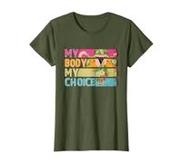 Mon Corps, Mon Choix T-Shirt, Femme, Olive, XS