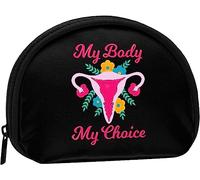 Mon Corps Mon Choix utérus Doigt Pro Choix Porte-Monnaie Portefeuille Femmes et Filles Mignon Mode Sac Changement Pochette Porte-clés Femmes Sac à Main Cadeau