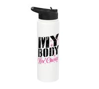 « Mon corps, son choix » : phrase drôle, copine, copain Stainless Steel Insulated Water Bottle