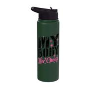 « Mon corps, son choix » : phrase drôle, copine, copain Stainless Steel Insulated Water Bottle