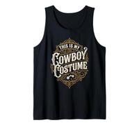 Mon Costume de Cowboy Amusant Paresseux Halloween Graphique Débardeur