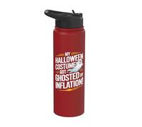 Mon costume d'Halloween a été déguisé par Inflation Funny Ghost Stainless Steel Insulated Water Bottle