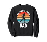 Mon Coureur Longue Distance Préféré m'appelle Papa Sweatshirt
