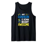 Mon Cousin est Down Right Awesome Sensibilisation au Syndrome de Down Débardeur