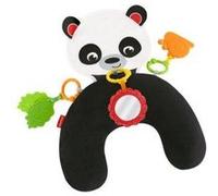 Mon coussin activites eveil panda calin avec 3 jouets amovibles - bebe naissance premier age - jeu assis et sur le ventre