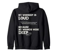 Mon culte est Fort Parce Que Mes blessures étaient des versets bibliques Profonds Sweat à Capuche