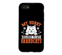 Mon cœur Appartient à la Chatte et à la Grand-mère de Mon Grand-père Coque pour iPhone SE (2020) / 7/8