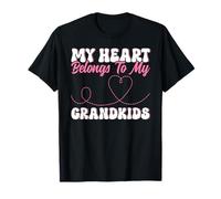 Mon cœur Appartient à la Grand-mère de Mes Petits-Enfants, à la fête des mères T-Shirt
