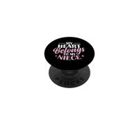 Mon cœur Appartient à ma nièce PopSockets PopGrip Adhésif