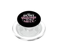 Mon cœur Appartient à ma nièce PopSockets PopGrip pour MagSafe