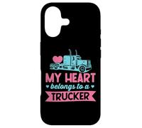 Mon cœur Appartient à Un Camionneur - Cute Love Trucker Wife Coque pour iPhone 17