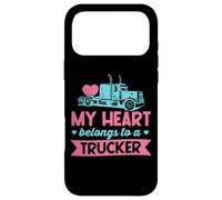 Mon cœur Appartient à Un Camionneur - Cute Love Trucker Wife Coque pour iPhone 17 Pro Max
