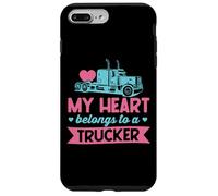 Mon cœur Appartient à Un Camionneur - Cute Love Trucker Wife Coque pour iPhone 7 Plus/8 Plus