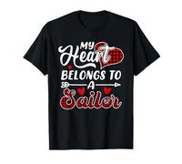 Mon cœur Appartient à Un Marin, Une Saint-Valentin Amusante T-Shirt