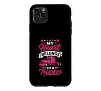 Mon cœur Appartient à Une Femme Camionneur, Petite Amie, Amour Coque pour iPhone 11 Pro Max
