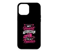 Mon cœur Appartient à Une Femme Camionneur, Petite Amie, Amour Coque pour iPhone 12 Pro Max