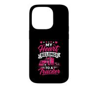 Mon cœur Appartient à Une Femme Camionneur, Petite Amie, Amour Coque pour iPhone 14 Pro