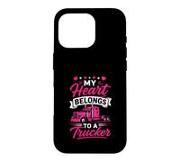 Mon cœur Appartient à Une Femme Camionneur, Petite Amie, Amour Coque pour iPhone 16 Pro