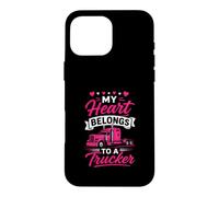 Mon cœur Appartient à Une Femme Camionneur, Petite Amie, Amour Coque pour iPhone 16 Pro Max