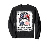 Mon cœur Appartient au Capitaine des Pompiers Sweatshirt