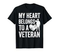 Mon cœur Appartient au cœur d'un Soldat vétéran T-Shirt