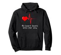 Mon cœur Bat Juste pour toi Amour Romantique Doux Sweat à Capuche