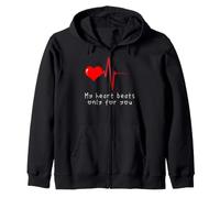 Mon cœur Bat Juste pour toi Amour Romantique Doux Sweat à Capuche