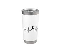 Mon cœur bat pour Dodgeball Pulse Line Gobelet isotherme en acier inoxydable double paroi