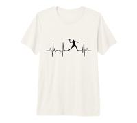 Mon cœur Bat pour Dodgeball Pulse Line T-Shirt Haut de Gamme