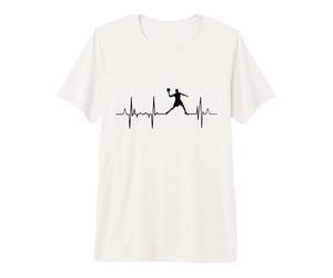 Mon cœur Bat pour Dodgeball Pulse Line T-Shirt Haut de Gamme