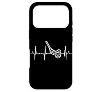 Mon cœur Bat pour Floorball Floorballer ECG Coque pour iPhone 17 Pro