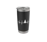 Mon cœur bat pour la ligne Yoga Pulse Gobelet isotherme en acier inoxydable double paroi