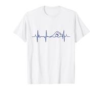 Mon cœur Bat pour la Natation T-Shirt Graphique avec Valeur