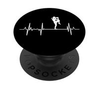 Mon cœur Bat pour L'Artiste Martial Muay Thai PopSockets PopGrip Adhésif