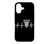 Mon cœur Bat pour Le cardiogramme du Badminton Coque pour iPhone 17