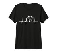 Mon cœur Bat pour Le cardiogramme du Parapente T-Shirt Haut de Gamme