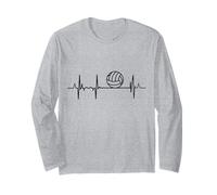 Mon cœur bat pour le cardiogramme du volley-ball Manche Longue