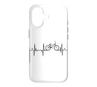Mon cœur Bat pour Le Rythme Cardiaque d'un Cycliste BMX Coque pour iPhone 17