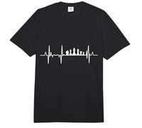 Mon cœur Bat pour l'ECG des échecs Comfort Colors Adult Heavyweight T-Shirt