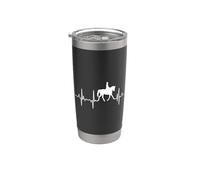 Mon cœur bat pour l'équitation de dressage Gobelet isotherme en acier inoxydable double paroi