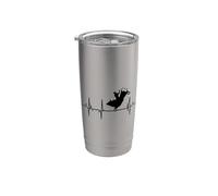 Mon cœur bat pour l'équitation Heartbeat Gobelet isotherme en acier inoxydable double paroi
