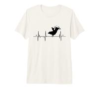 Mon cœur Bat pour l'équitation Heartbeat T-Shirt Haut de Gamme