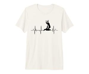 Mon cœur Bat pour Les Arts Martiaux Jiu Jitsu brésiliens T-Shirt Haut de Gamme
