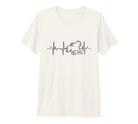 Mon cœur Bat pour Les Chevaux Amoureux de l'équitation T-Shirt Haut de Gamme